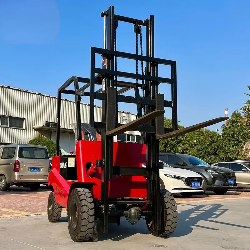 Closed Cab Full Free Mast Forklift 2.5ton 3 Ton Small Electric Forklift
