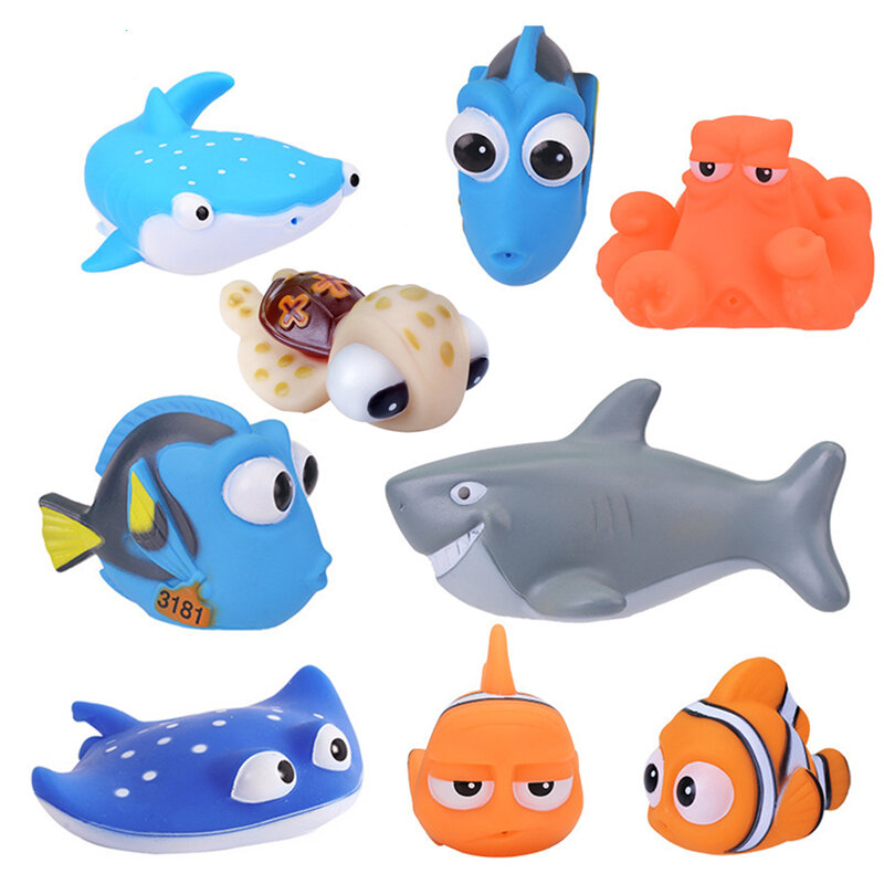 Adornos de animales marinos, juguete flotante para buceador, lindo tiburón Nemo, murciélago, pez Dorey, buceo, natación, esnórquel