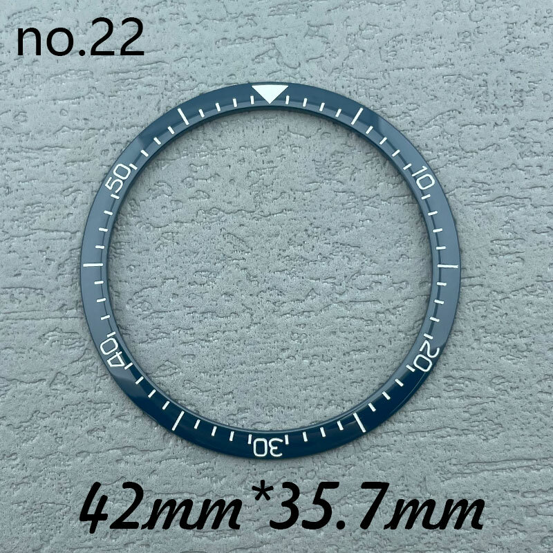 Rama szkiełka zegarka wkładki ceramiczne 42mm * 35.7mm części wymiana zegarków do zegarków akcesoria części do do naprawy zegarków