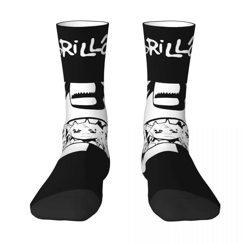 Cool Music Band Gorillaz Skateboard Men Women Socks,Windproof Beautiful printing Suitable for all seasons Dressing Gifts