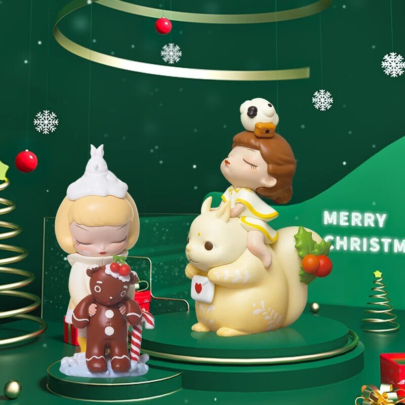 Kemelife-クリスマス用の白いナイトウェアの袋,雪の歌のキャンドル,クリスマスプレゼント用のキャンドルボックス,素敵なギフト