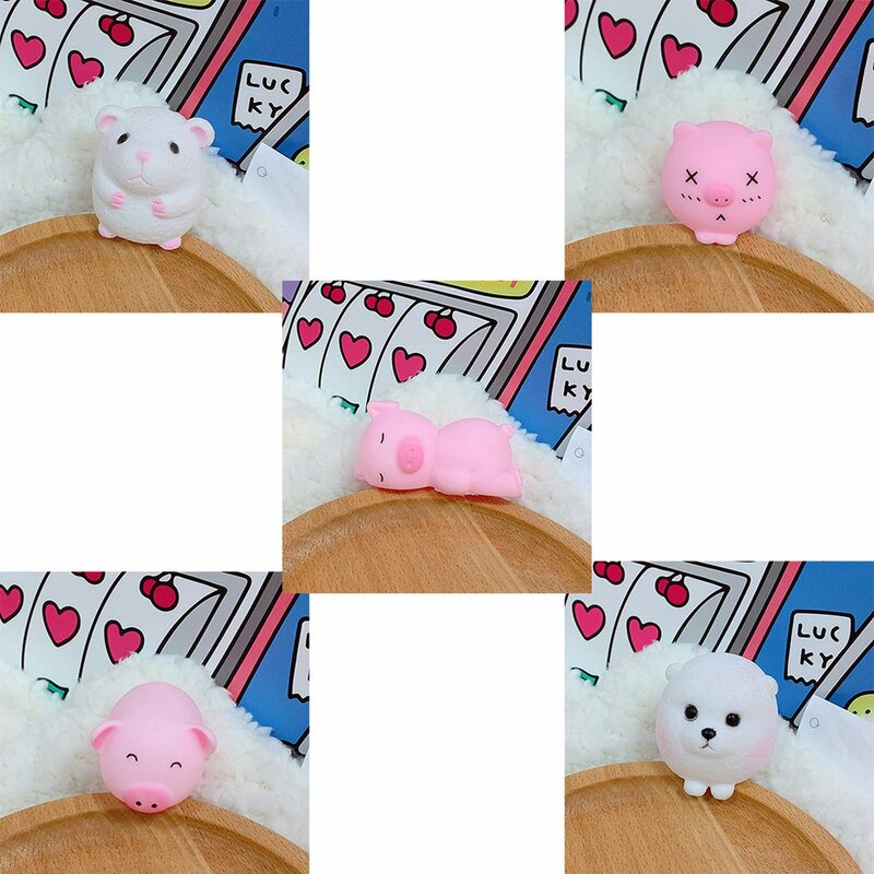 Silicone Cartoon Soft Cute Pig Tricking Children Toys Venting Pig Squeezing Toy Venting Emotions Toy