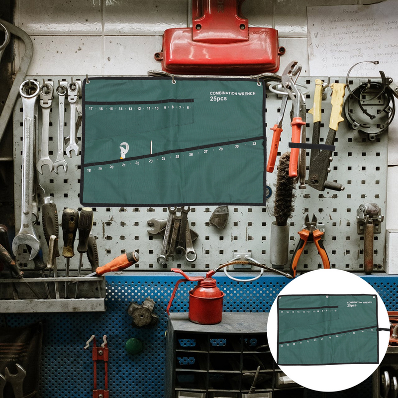 กระเป๋าเครื่องมือประแจสำหรับซ่อมกล่องเครื่องมืออเนกประสงค์กระเป๋าจัดระเบียบเครื่องมือช่างไฟฟ้า