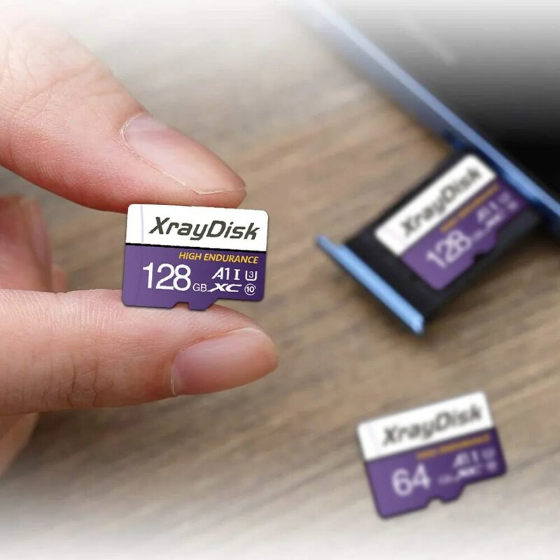 Cartão de Memória de Alta Velocidade Xraydisk, TF Card Class 10, 16GB, 32GB, 64GB, 128GB, 256GB