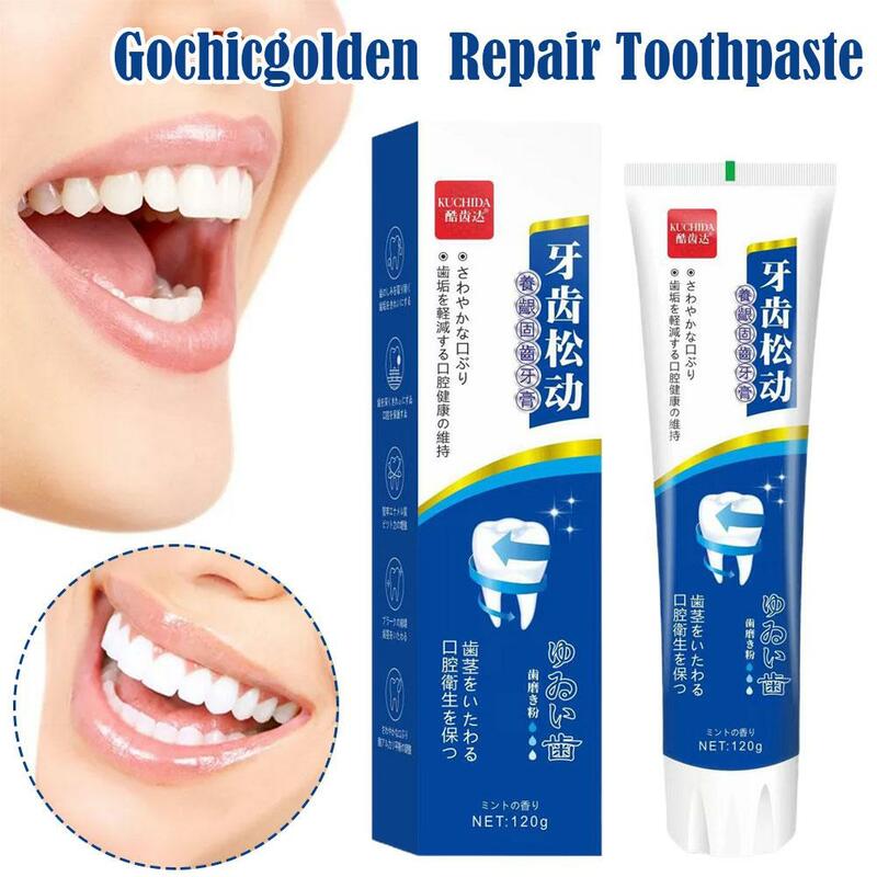 سريع إصلاح تجاويف الأسنان تبييض معجون الأسنان إزالة البقع البلاك تسوس التنفس الطازج إصلاح منتجات العناية بالأسنان 120g