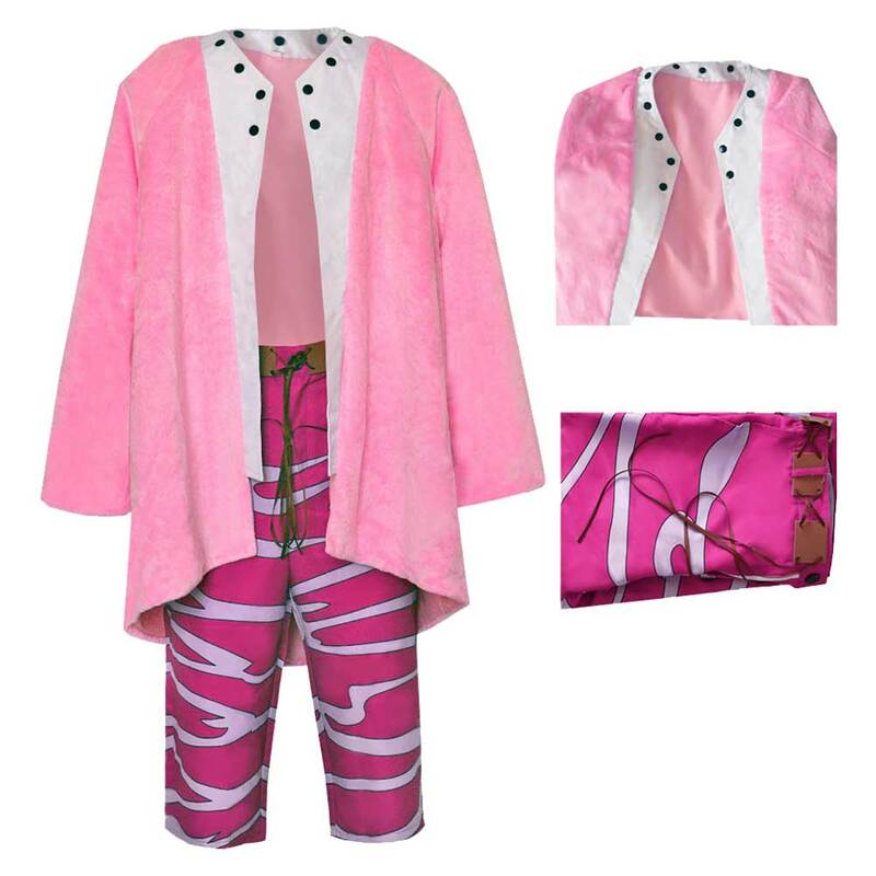 Adult Donquixote Doflamingo Cosplay Anime Piece Costume Coat Pants Sunglasses Outfits Halloween Carnival Party Disguise Suit