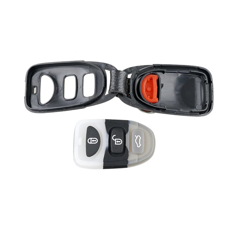 เคสกุญแจรีโมทแบบมี3ปุ่มสำหรับ Kia Sorento Rondo 2007-2010อุปกรณ์ตกแต่งรถยนต์หุ้มกุญแจรถ