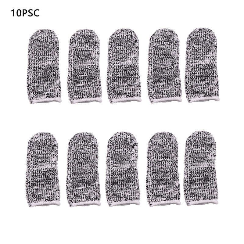 10pcs Anti-Cutting Finger Covers Wear Resistant Material Anti-Slip Finger Sleeve Suitable for Kitchen Work Garden Cutting