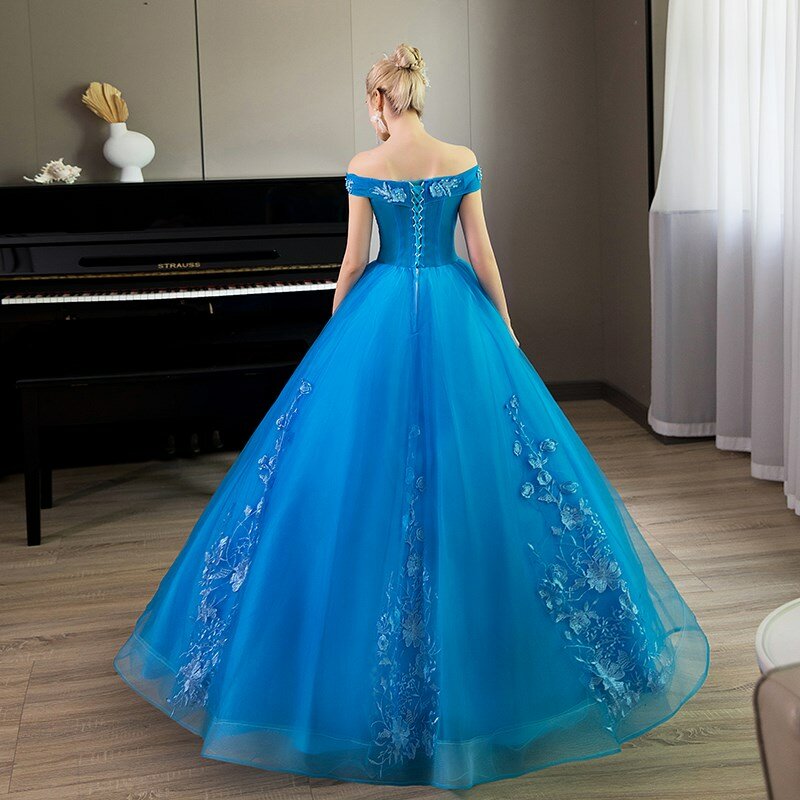 New Vestidos Off The Shoulder Quinceanera Dress Elegant Ball Gown Luxury Party Dress Plus Size Prom Gown Sweet 16 Dresses 15 Ano