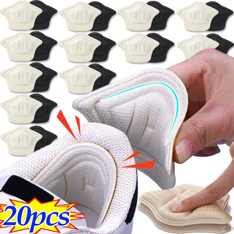 1/10Pairs Sponge Insoles Patch Heel Pads Sports Shoe Adjustable Size Feet Pad Pain Relief Cushion Inserts Heel Protector Sticker