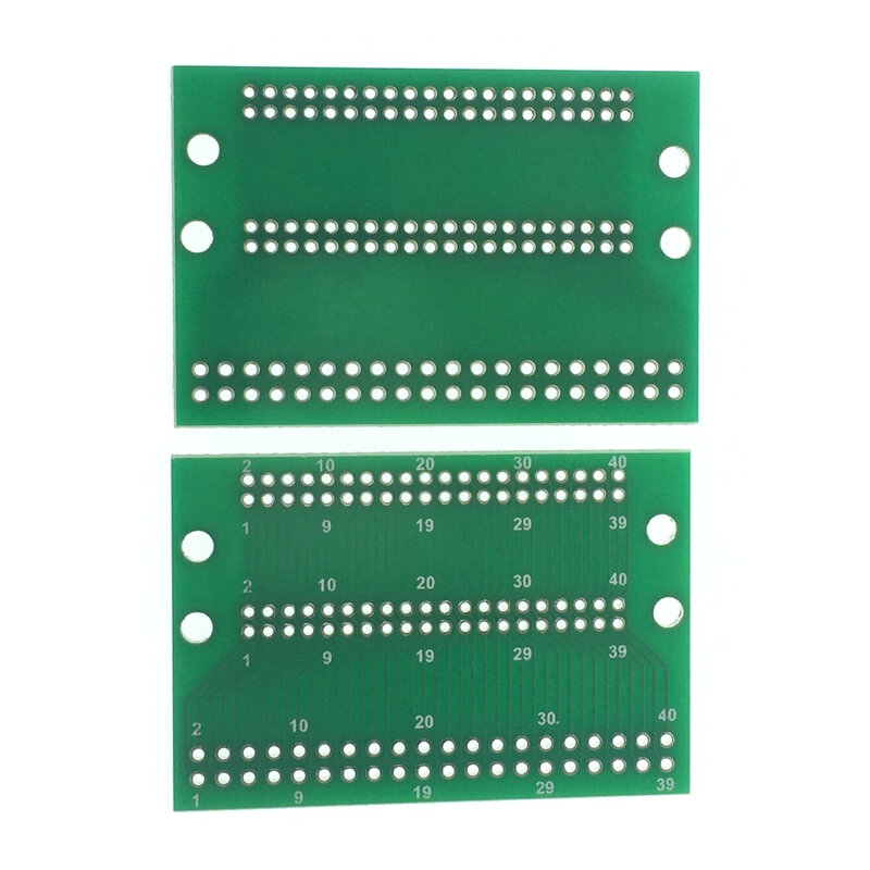 Placa de conversão 2x20p 2.0-2.0 a 2.54mm, 40p, fileira dobro, em-linha, PWB, 10 PCes