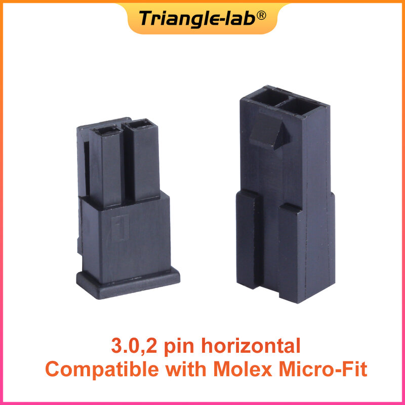 Trianglelab Molex ปลั๊กอินตัวผู้ตัวเมีย3.0มม. ขั้วต่อการผสมพันธุ์ทางอากาศปลั๊ก43025 + เปลือก43020ตัวเมีย + เครื่องพิมพ์3D เทอร์มินัล