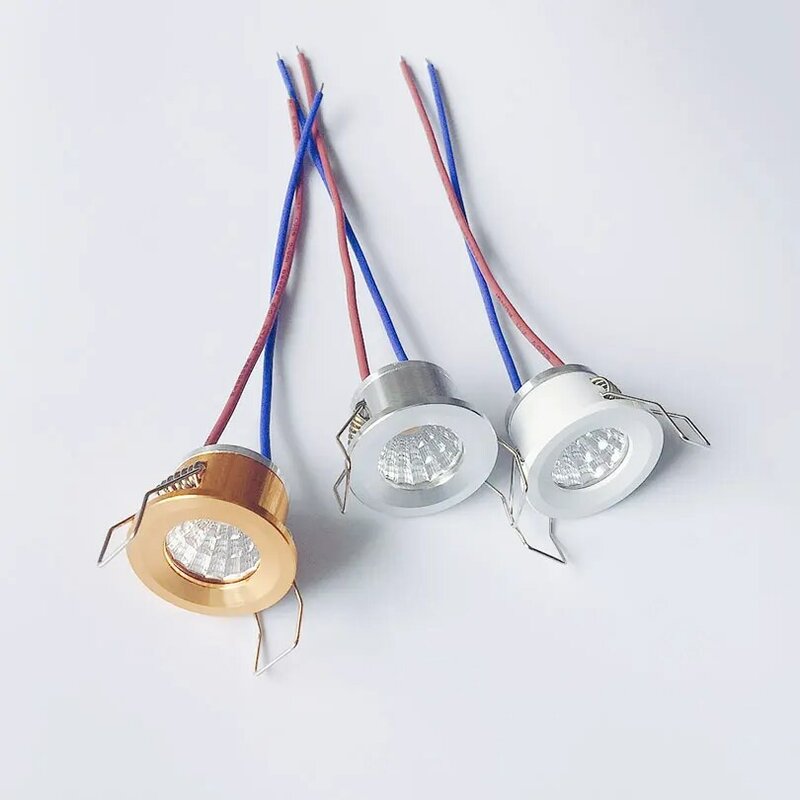 Faretto LED dimmerabile 3W COB AC220V DC12V faretto da incasso da incasso lampade da soffitto per armadio espositore per gioielli cucina camera da letto
