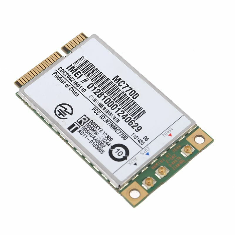 Mini PCI-E WiFi อะแดปเตอร์ไร้สายการ์ด Wlan 3G/4G WWAN โมดูล GPS MC7700 PCI สำหรับ EXPRESS 3G HSPA 100Mb LTE Dropship