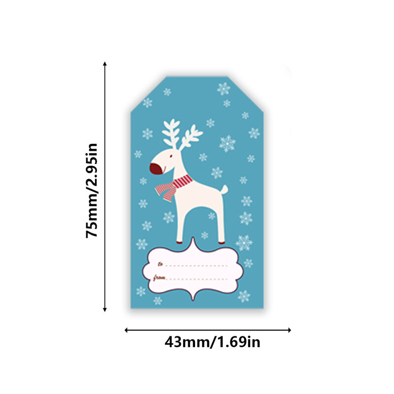 50-250pcs New Merry Christmas Stickers Rectangle Christmas Gift Box Decor Seal Sticker Cute Santa Stickers Stationery