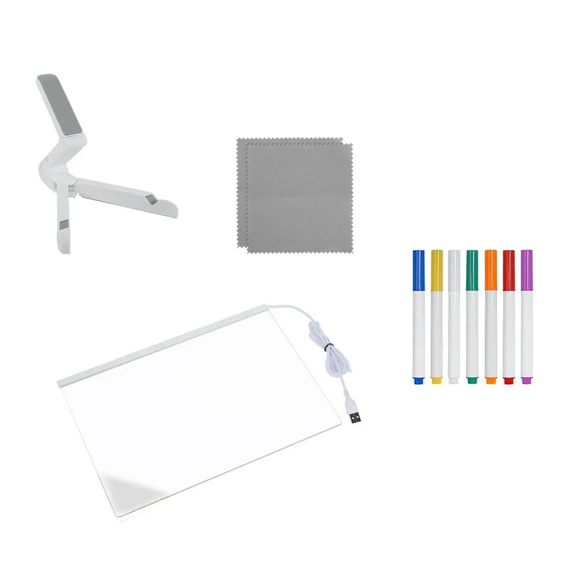 LED Note Board com cor, regravável decoração, mesa, aniversário