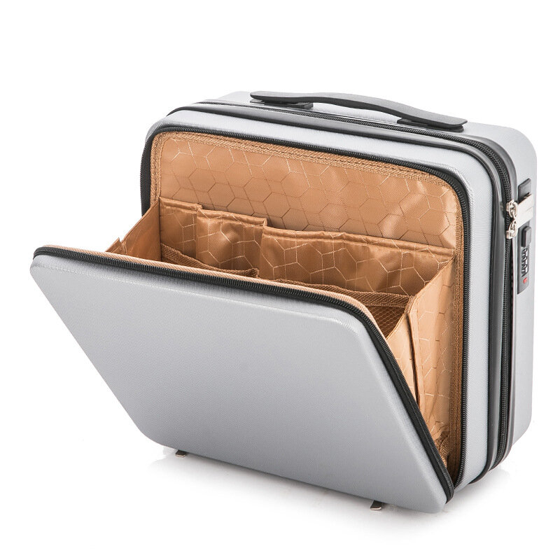 16インチの小さなスーツケース,化粧ケース,収納ボックス付きの小さなラゲッジラック,16.5x30.5x31cm