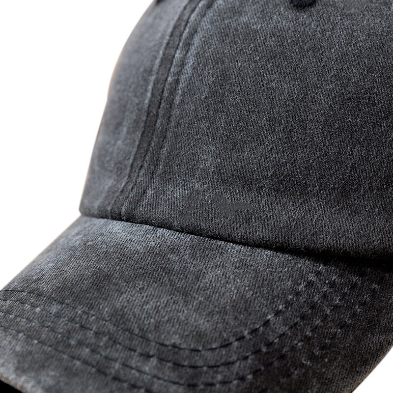 Sprana zwykła czapka z daszkiem w stylu Vintage, z regulowaną solidną czapki tirówki, niestrukturalną bawełnianą codzienny kapelusz
