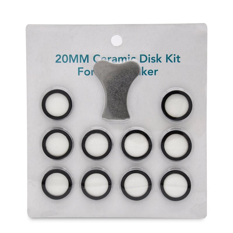HOT-11Pcs Kit di manutenzione per Mist Maker, Kit di parti di ricambio per chiavi a disco in ceramica a disco ceramico per macchina della nebbia