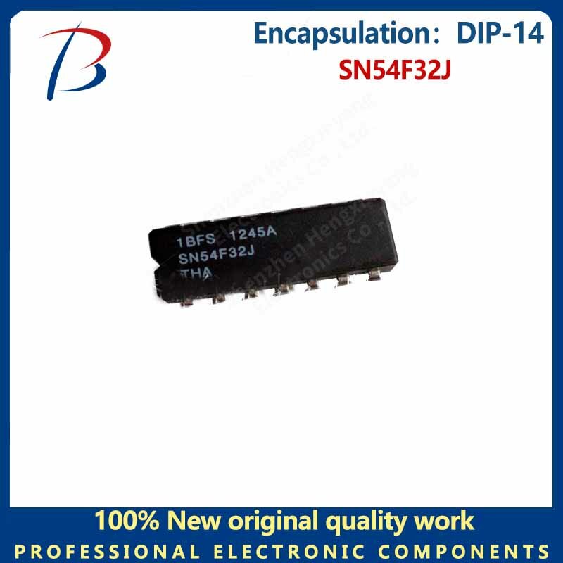 Paquete DIP-14, SN54F32J, 1 piezas, chip positivo de cuatro vías