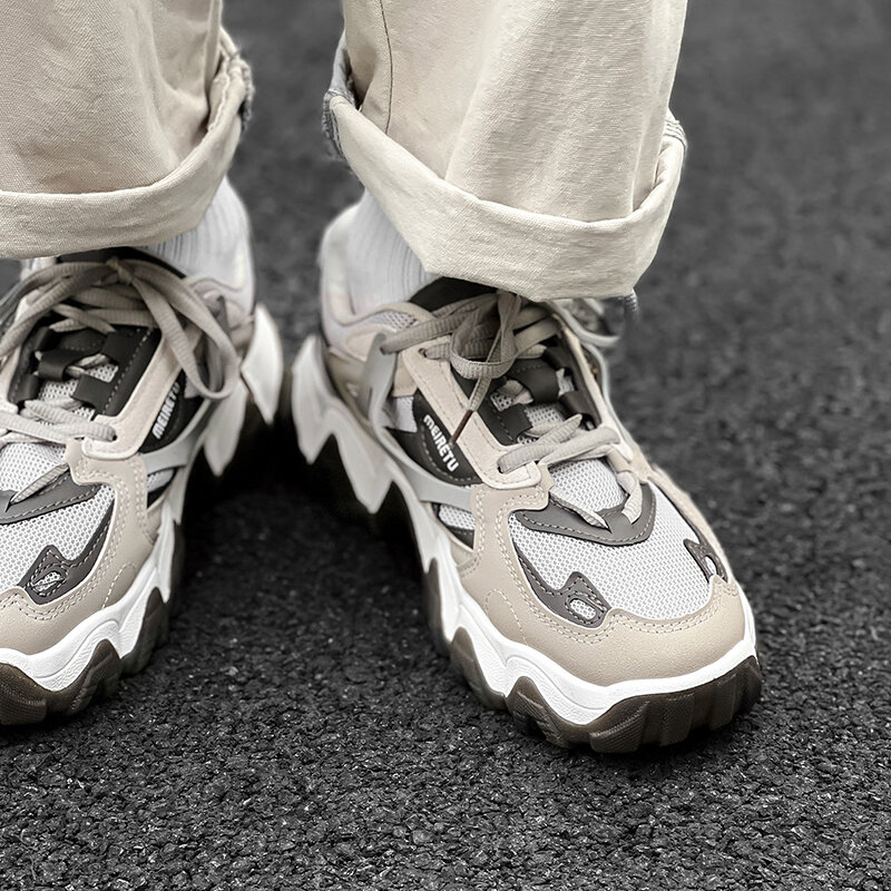 Novo masculino casual esportes sapatos de malha ao ar livre sapatos de caminhada na moda tênis