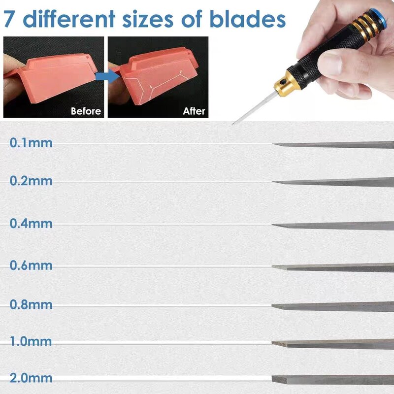 Modello Carving Knifesharp resina intagliata Scribe Line utensile da taglio resistente all'usura modellazione Scriber per incisione intaglio Set da taglio