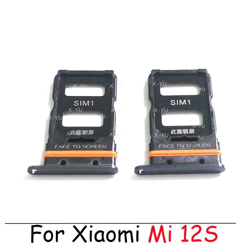 For Xiaomi Mi 12S / 12S Pro / 12S Ultra Sim Card Slot Tray Holder Sim Card Reader Socket