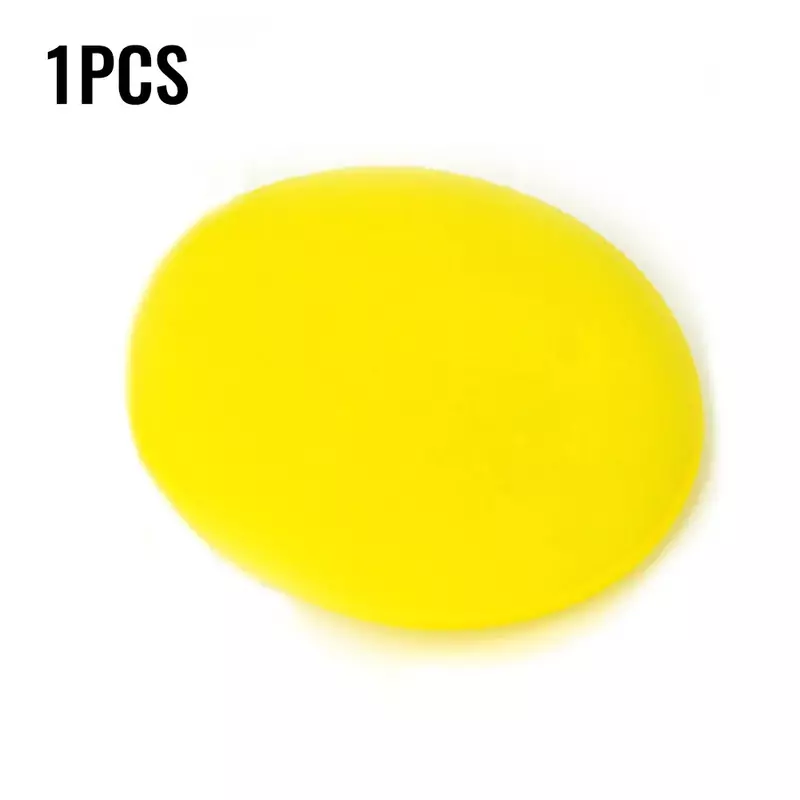 Esponjas de Vestir Pneus Amarelos, Esponjas Polonesas, Cera, Limpeza Aplicadora, Material de Qualidade, 100x6mm, 1 Pc
