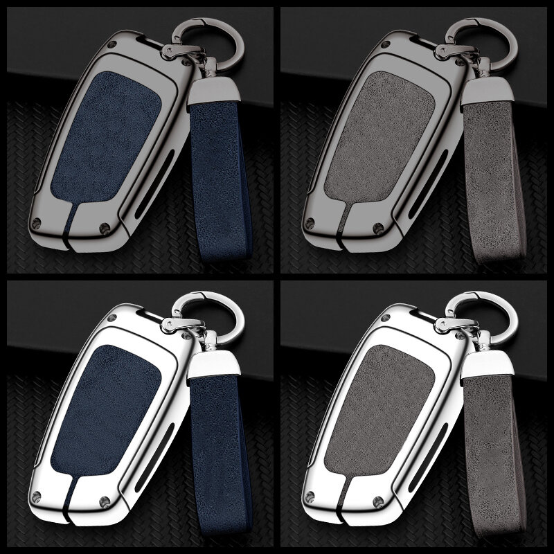 Zinc Alloy Car Key Case Cover for Zhonghua V3 V5 V7 H530 H330 Metal Protector Shell Keychain Key Bag Buckle Auto Accessories