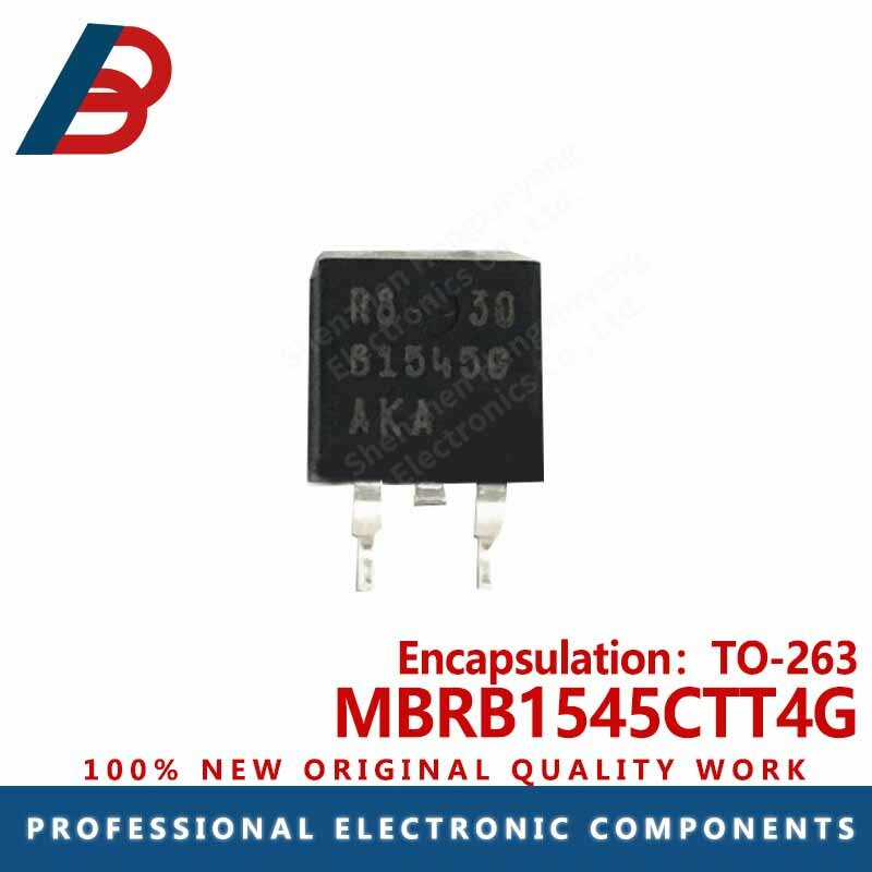 Diode Schottky MBRB1545CTT4G, 7,5 A/45V, double diode, cavités Bagagerie B1545G, 10 pièces
