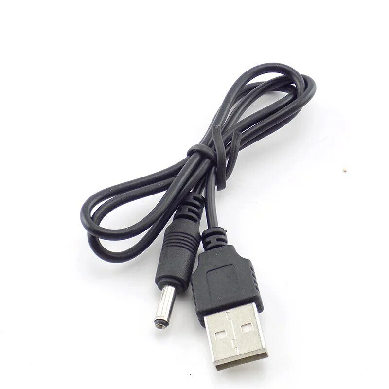 USB充電ケーブル,3.5mm,充電器,ヘッドランプ,懐中電灯,18650充電式バッテリー用