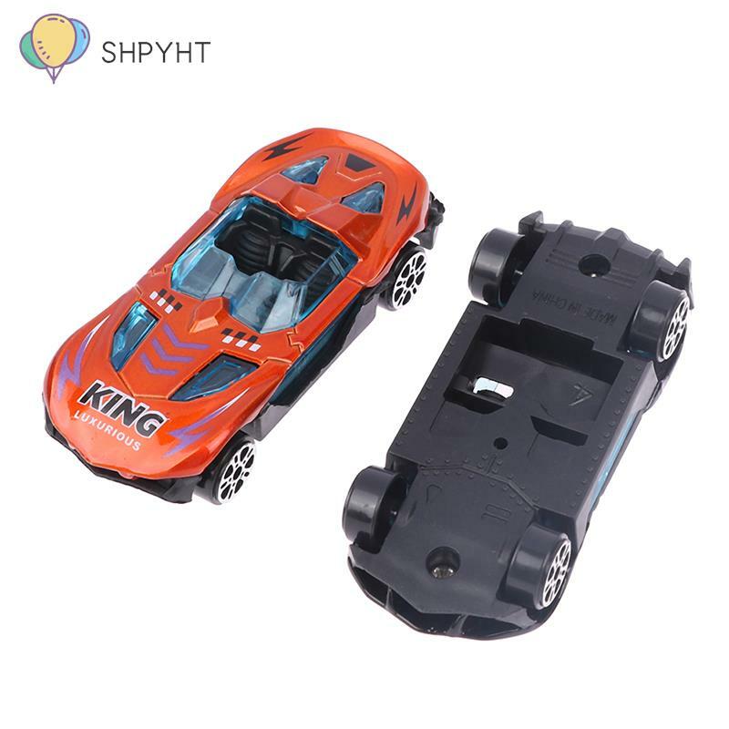 1 buah Model mobil balap logam paduan mobil simulasi mobil mainan bayi untuk anak laki-laki perempuan 1:64 Supercar Model mainan anak-anak hadiah warna acak