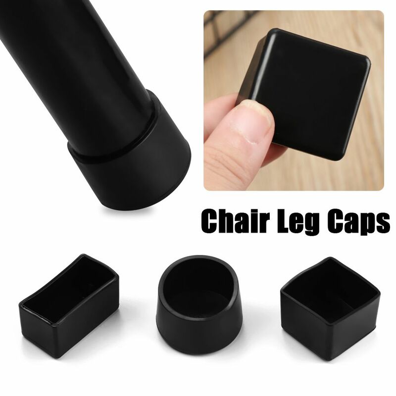 4 pz/set calzini da tavolo fondo tondo coprigambe per sedia cuscinetti in Silicone piedini per mobili coperture antiscivolo