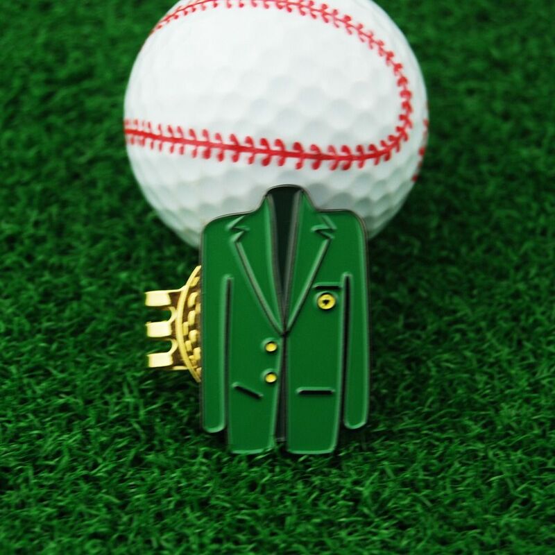 Criativo portátil Multicolor Alloy Golf Ball Mark, Marcador jaqueta verde, Posição da bola de golfe, Golf Hat Clip Acessórios