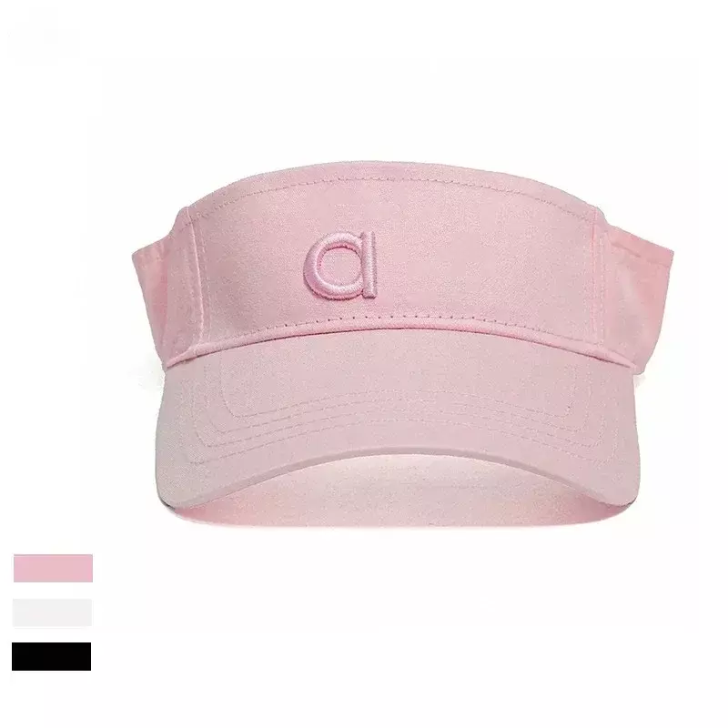 AL Yoga Hat Men Women Cotton Adjustable Visor Protection Top Empty Solid Sport Tennis Running Sunscreen Baseball Cap