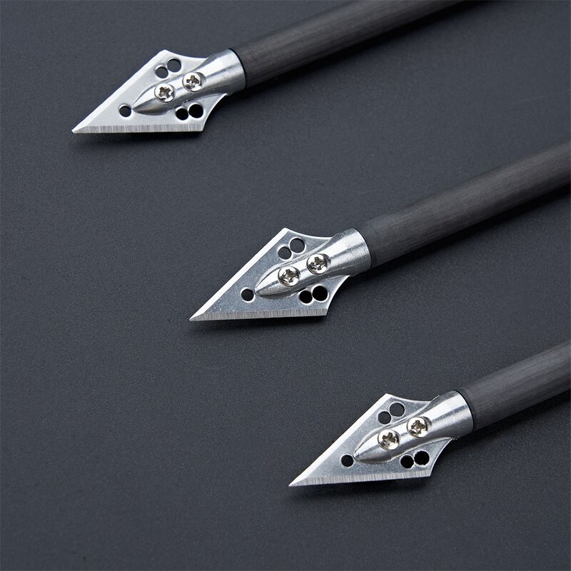 6/12/24pcs Archery Carbon Arrows for Hunting 7.5 Inch Pure Carbon Arrow Bolts for Outdoor Shooting