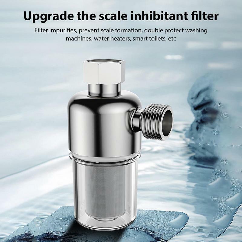 Scaldabagno Pre-filtro scaldacqua filtro doccia in acciaio inox a prova di perdite scaldabagno multifunzionale Pre filtro