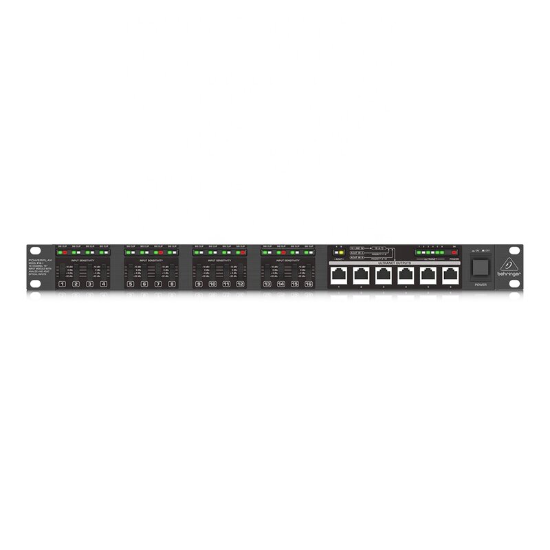 Behringer-equipo de sonido de Audio Powerplay P16-I, convertidor Digital analógico de 16 canales