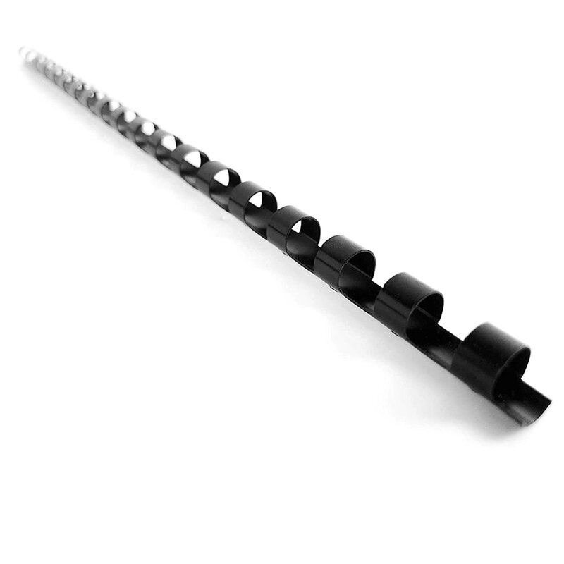 21 Holes Comb Plastic Binding Spine, 1/2 Inch Diameter, 80 Sheets Capacity, 100/Pack