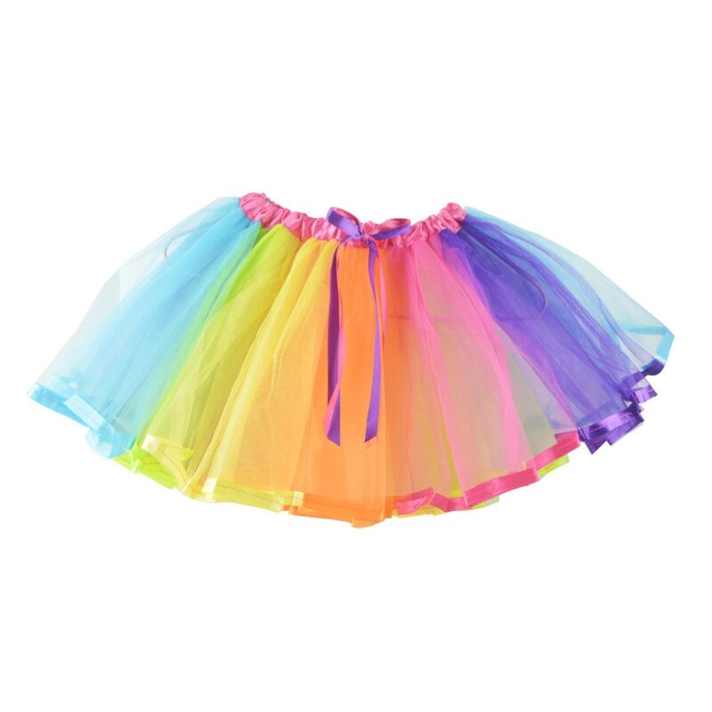Children girls Costume Colorful Butterfly Wings Tutu Skirt kids performance prop