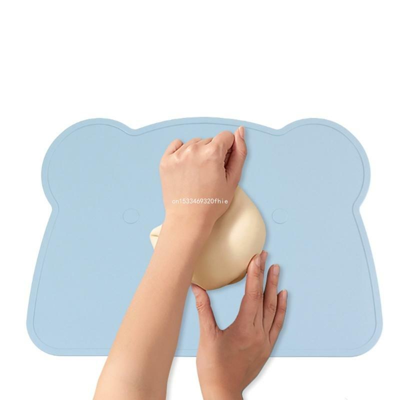 Podkładki dla dzieci Silikonowe podkładki dla niemowląt dla dzieci Maluch dzieci Wielokrotnego użytku antypoślizgowa mata na do