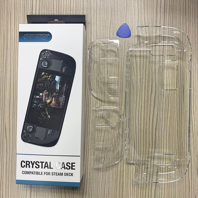 Nieuwe Afneembare Crystal Stoom Dek Pc Case Beschermende Cover Shell Voor Stoom Deck Controller Cover Case Accessoires
