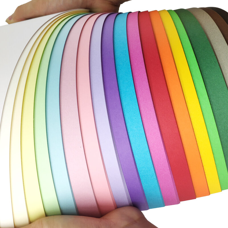 100pcs 120g carta colorata cartoncino carta artigianale fatta a mano carta da imballaggio per imballaggio fai-da-te In formato A4