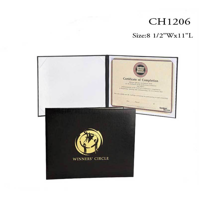 Prodotto personalizzato, Darry vendita calda certificato cartella portadocumenti cartella certificato imbottita cartella certificato in pelle