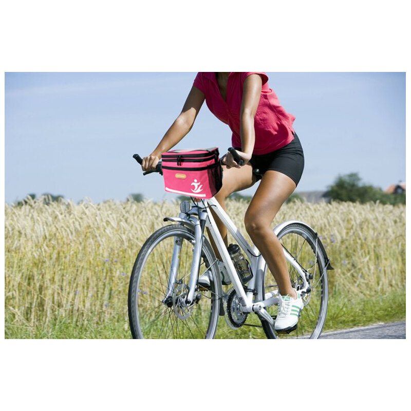 Bicicleta guiador saco com tela sensível ao toque, suporte do telefone, montanha ebike equitação saco, presente para entusiastas ao ar livre, 6L