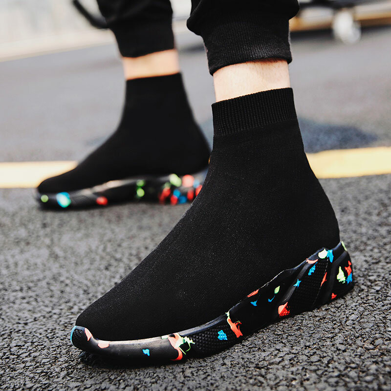 MWY Fashion Men's Socks Running Casual Shoes Comfortable High Top Sneakers Kids Walking Shoes Plus Size zapatillas hombre
