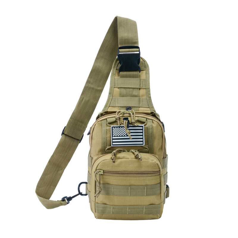 YUNFANG Tactical Bag Mochila Militar Esportes Ao Ar Livre Pequeno Sling Peito Saco Adequado para Viajar Caminhadas Camping Ciclismo Pesca
