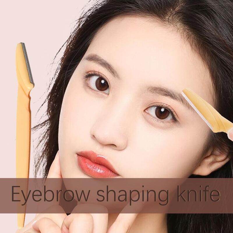 1Pcs Beauty Eyebrows Shaping Knife Eye Brow Razor Eyebrow Tools Removal Face Body Hair Makeup Shaver Trimmer Blades Sharp U1N3