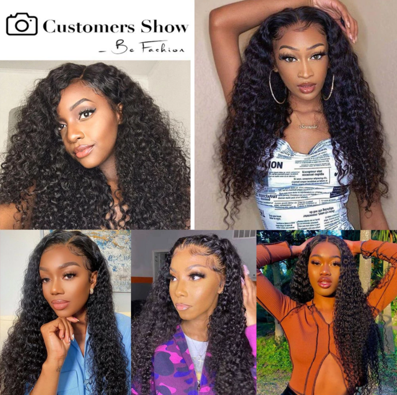 Water Wave Bundles With Closure 12A Unprocessed Brazilian Remy Curly Human Hair 3 Bundles With HD Lace Frontal Thick End Isee