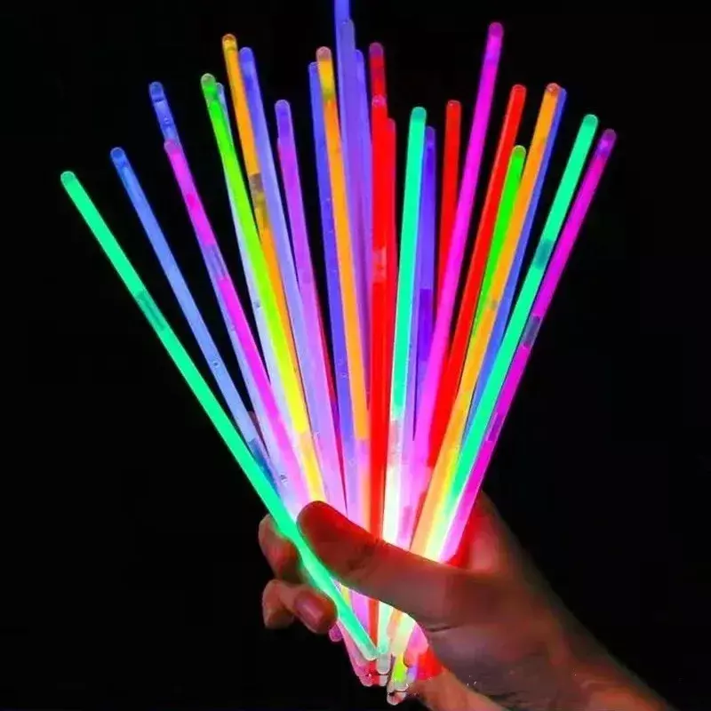 10/50 Stuks Partij Glow Sticks Glow In De Donkere Armband Ketting Diy Kleurrijke Fluorescentie Stick Xmas Bruiloft Feest Decoratie Prop